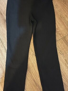 Hilary Radley Black Textured Pants